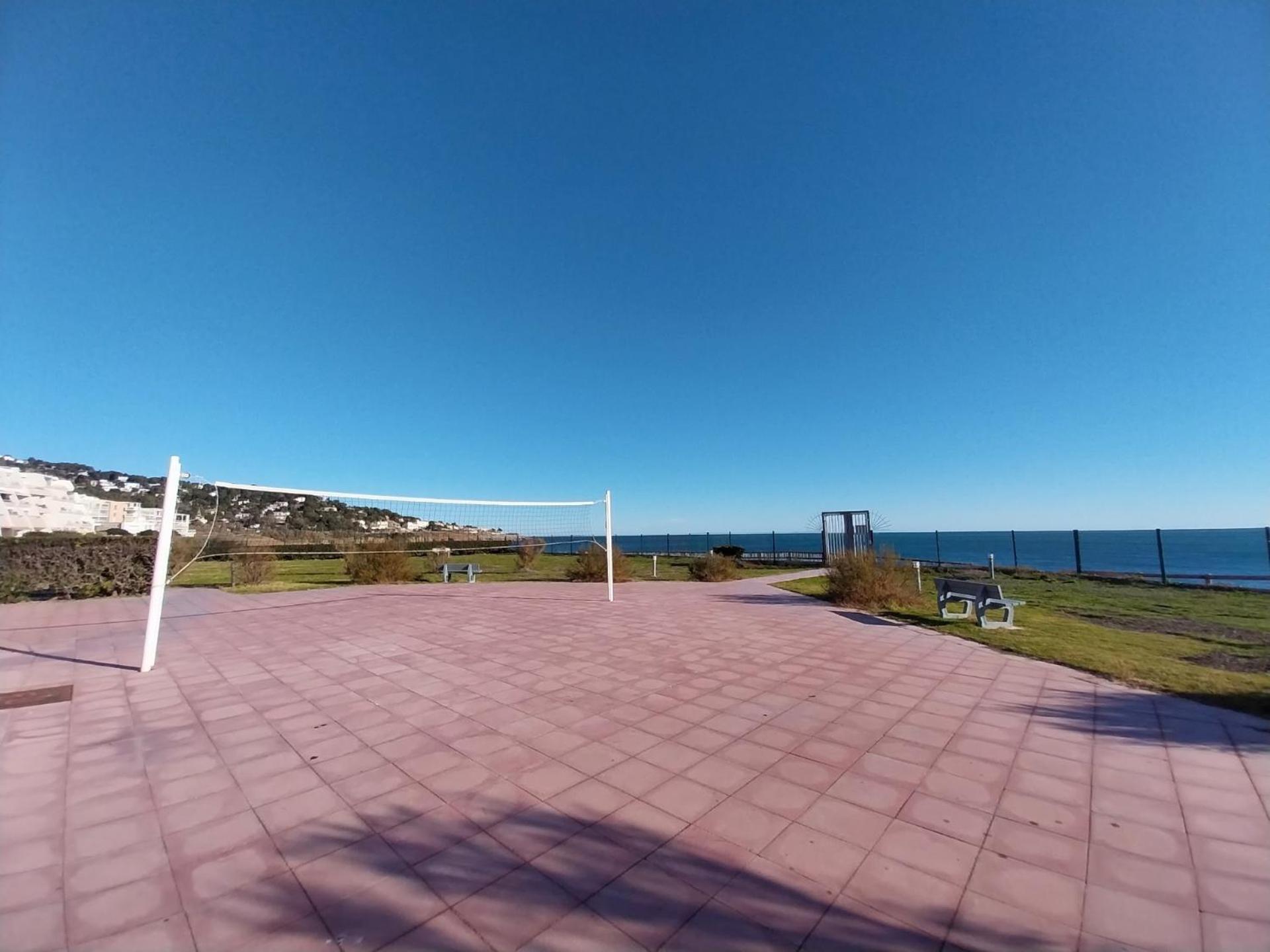 Studio Vue Mer Avec Pkg, Piscine, Tennis, Plage Direct Sete Exterior photo