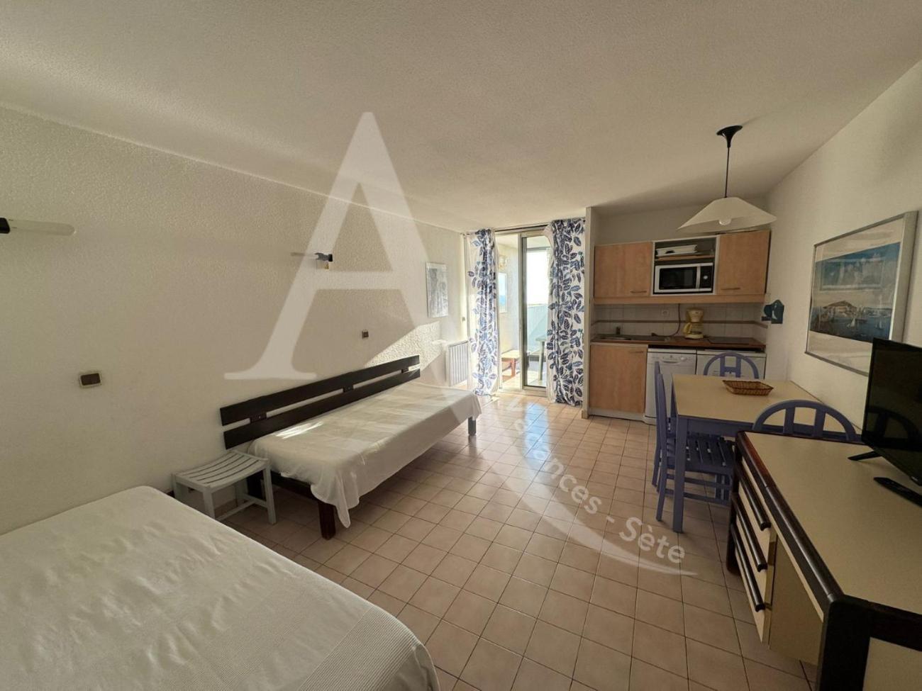 Studio Vue Mer Avec Pkg, Piscine, Tennis, Plage Direct Sete Exterior photo