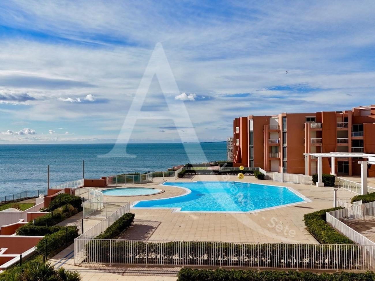 Studio Vue Mer Avec Pkg, Piscine, Tennis, Plage Direct Sete Exterior photo