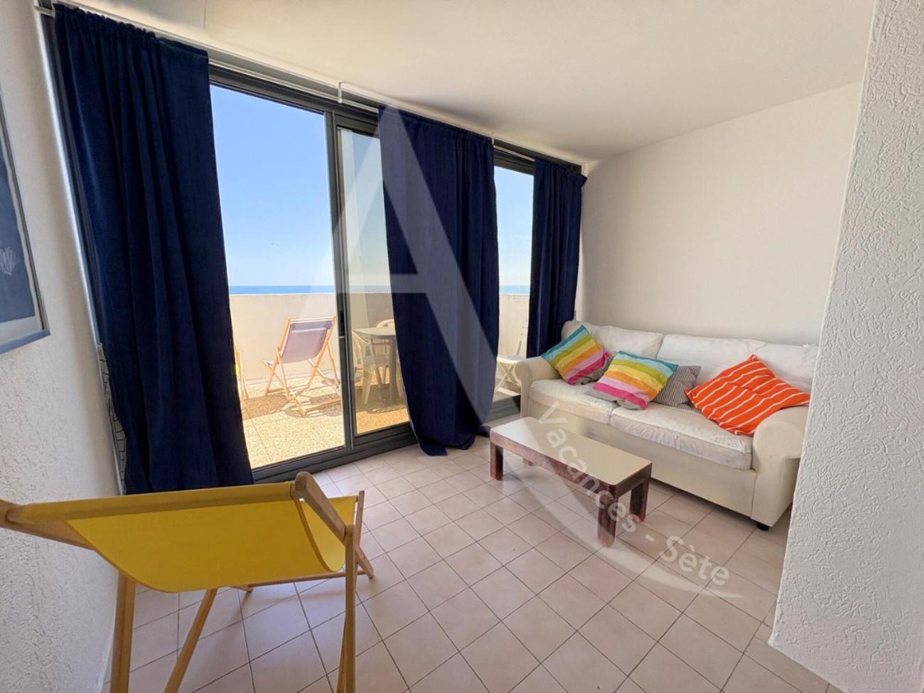 Studio Vue Mer Avec Pkg, Piscine, Tennis, Plage Direct Sete Exterior photo